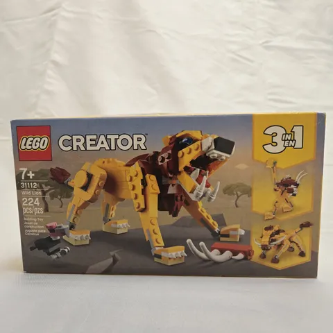 New 31112 LEGO 3 in 1 Wild Lion Creator
