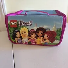 LEGO Friends Zipbin Heartlake Place Toy Box and Play Mat Storage Bag Lunchbox