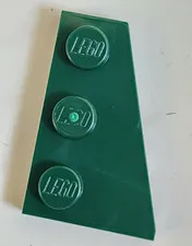 LEGO Parts Dark Green Wedge, Plate 3 x 2 Right No 43722