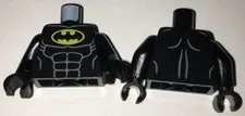LEGO® Part 973pb2541c01 - Torso Batman Logo in Yellow Oval with Muscles Pattern
