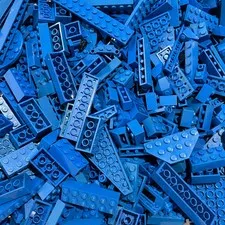 Lego Lot Bulk: Color: BLUE. One Pound Assorted Pieces