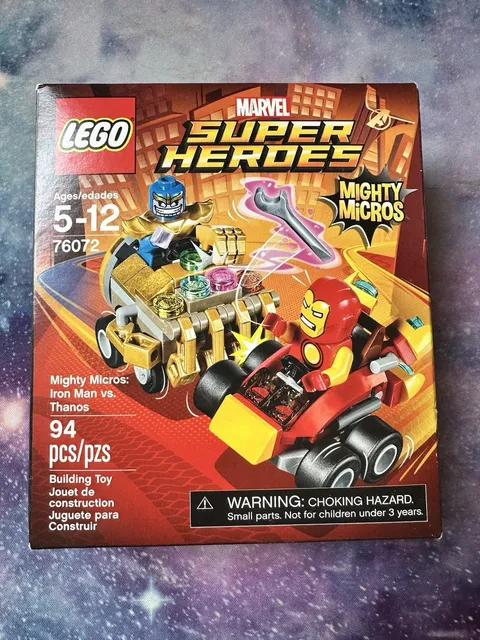 NEW Lego Marvel Super Heroes Mighty Micros Iron Man vs. Thanos 76072 RETIRED