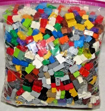 LEGO 1X2 Brick Lot Multicolor 3lb Red Green White Gray MOC CITY Castle