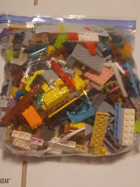 Lego Bulk Lot of Bricks Parts Pieces 2 Lbs + Grab Bag Mystery Bag