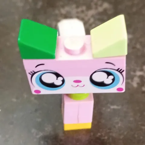 LEGO Unikitty! Pink Cat Plastic Minifigure w/ Green & Yellow Ears