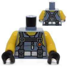 LEGO Minifigure Torso Sand Blue Scuba Ninjago Private Puffer 70657 6196898