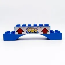 LEGO DUPLO car wash arch brick car blue played with 5696 51704pb04 