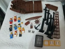 Vintage LEGO pirate And Ship pieces