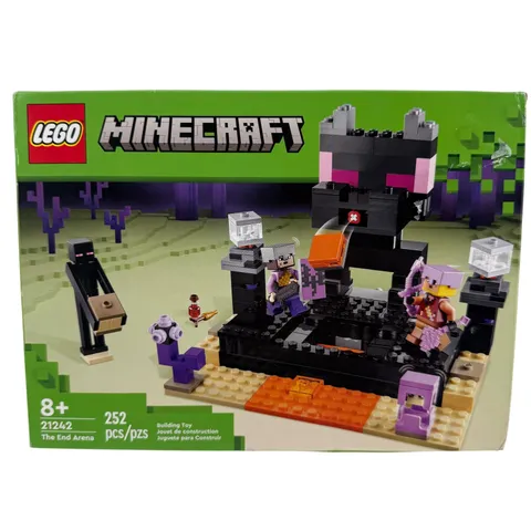 LEGO Minecraft The End Arena 21242 Building Toy Set with Minifigures 252 Pcs