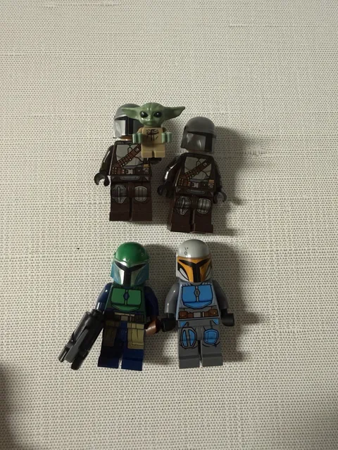 LEGO Star Wars Mandalorian Minifigure Lot Grogu Death Watch Mando x4