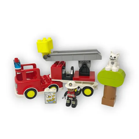 Lego Duplo Fire Truck 10969 Retired Set Building Blocks Incomplete