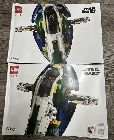 Lego Star Wars Jango Fett's Firespray 75409 Instruction Manual No Bricks