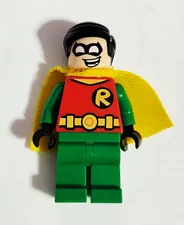 LEGO Robin Minifigure Yellow Cape Green Legs Plastic Age 5+