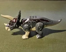 LEGO Triceratops, Jurassic World Dominion Dinosaur, Dark Red 