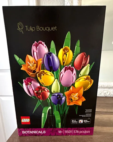 LEGO Botanicals Tulip Bouquet 11501 Complete Set 576pcs 18+ Box Brick Separator