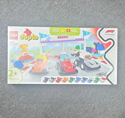 LEGO DUPLO F1 Team Racing Cars & Drivers 10445 Formula 1 70 pcs Age 2+
