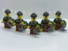 5 X LEGO Viking Raider Minifigures Shield Axe Castle Figs B3