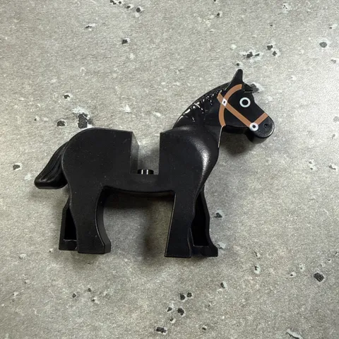 LEGO Black Horse Moveable Legs Animal Zoo Farm Wildlife CITY Pets Kids Play