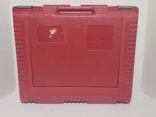 Vintage 1984 Lego Bin Red Hard Plastic Carrying Case Storage Box Clasp