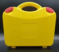 LEGO Two-Toned Yellow Hard Carrying Case / Storage Container w/Moveable Dividers