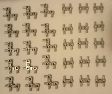 Lego Technic Pin Connector 3 and 4 Pin Perpendicular Lot of 30 Gray
