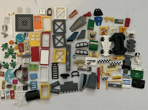 LEGO Printed Sticker Parts Specialty Pieces Bulk Lot - Cars, Batman, Etc.