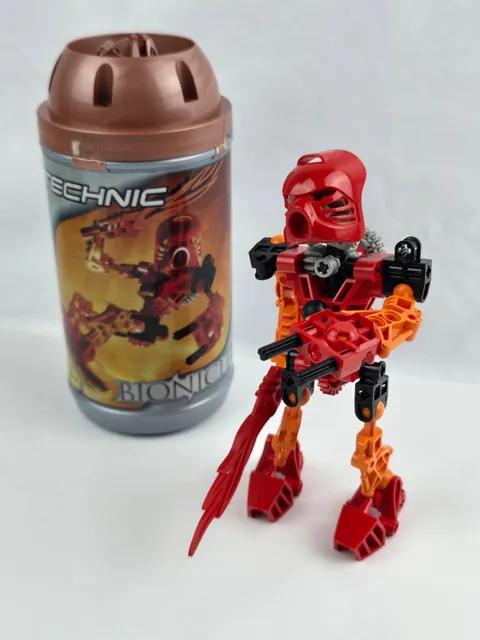 LEGO Bionicle Technic Tahu 8534 Complete Canister + Mask No Manual Toa Mata 2001