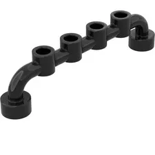 LEGO 50x Black Bar 1 x 6 with Hollow Studs inv.596