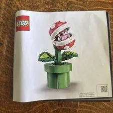Lego 71426 Instruction Manual Only Super Mario Piranha Plant