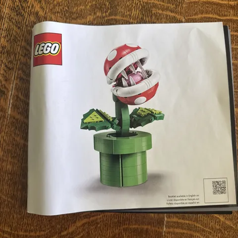 Lego 71426 Instruction Manual Only Super Mario Piranha Plant