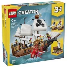 LEGO Creator 3 in 1 Iconic Pirate Ship Set 31171 Castle Twin Ships 5 Minifigures
