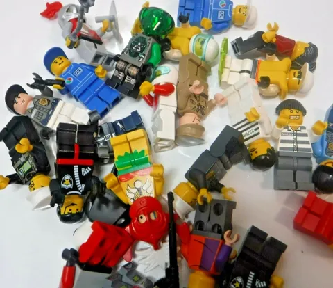 Lego Minifigure Figure Space Town Knights Police Firefighter Mix And Match Lot
