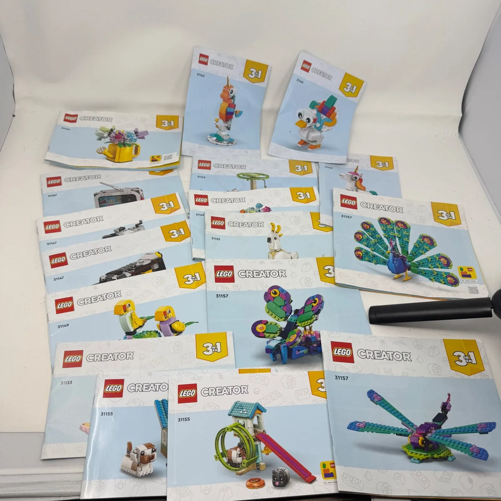LEGO Creator 3-in-1 Instruction Manuals Lot 31140 31147 31149 31133 31155 31157