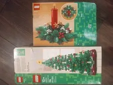 LEGO Holiday Boxes ONLY: 40573 Christmas Tree 40743 Holiday Table Decoration