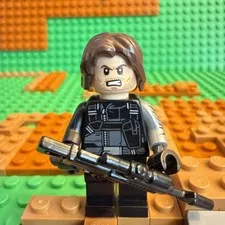 LEGO Winter Soldier Minifigure 76051 76047 MARVEL Avengers Bucky Barnes sh0257