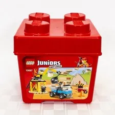 Lego Juniors Brick Shaped Storage Container Red 2012-2014 EMPTY