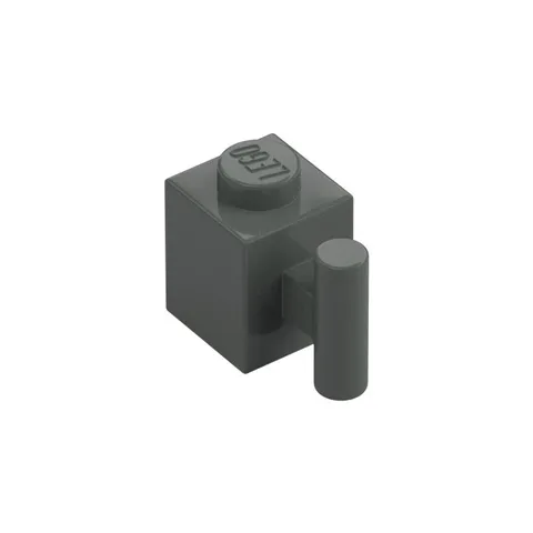LEGO 35x Dark Gray Brick, Modified 1 x 1 with Bar Handle inv.603