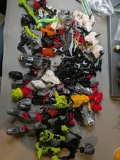 LEGO Bionicle Bulk Parts Lot - Masks, Weapons, Armor, Figures Mixed Multicolor