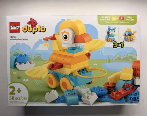LEGO DUPLO 10448 3in1 Animals on Wheels 3-in-1 Set, sealed, Age 2+ NIB
