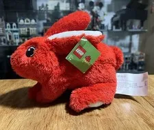 New LEGO DUPLO Red Plush Stuffed Bunny Rabbit Animal 2012 Rare Vintage 5001089
