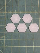Lego Minifig Hex Shaped Bases Pack of 10 Opaque Color FREE SHIPPING