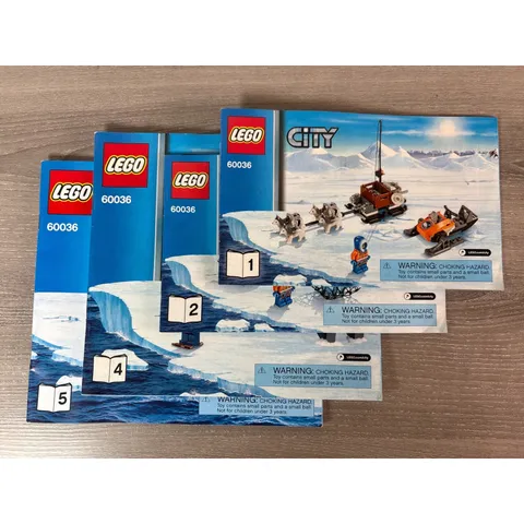 LEGO City Arctic Outpost 60036 Instruction Manuals Booklets 1 2 4 5 Only 2014