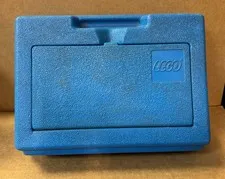 Vintage 1983 LEGO Hard Plastic Storage Carrying Case – Blue Bin
