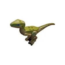 Lego Dinosaur Raptor Minifigure Toy Velociraptor Delta Olive Green 75917 Raptor
