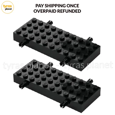 LEGO 30076 / 66118 - Pack of 2x - NEW Vehicle Chassis Wagon Bottom Base 4x10