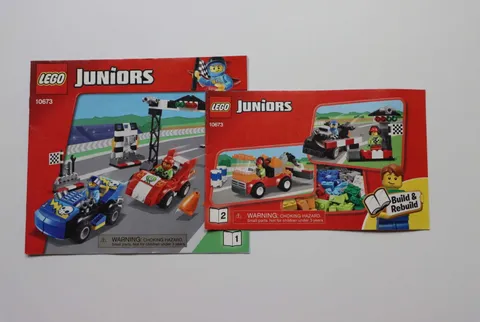 LEGO® City Juniors 10673 Race Car Rally Instruction Manuals Only!