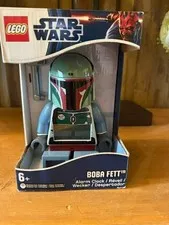 LEGO STAR WARS BOBA FETT MINI FIG ALARM CLOCK CLIC TIME 2012 NIB 9003530