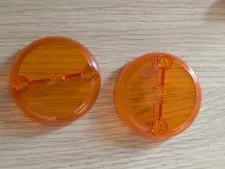 Lego 76997 Sonic the Hedgehog Trans Orange Cylinder Hemisphere 2 halves