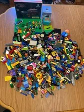 Lego Bulk Lot 5 lbs 9 oz Includes Mini Figures dogs, cats 32x32 Plate Wheels +