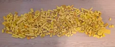 789g Bulk Yellow Colored Lego Lot (May contain some non-lego / mega bloks)